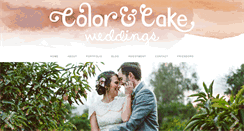 Desktop Screenshot of colorandcakeweddings.com